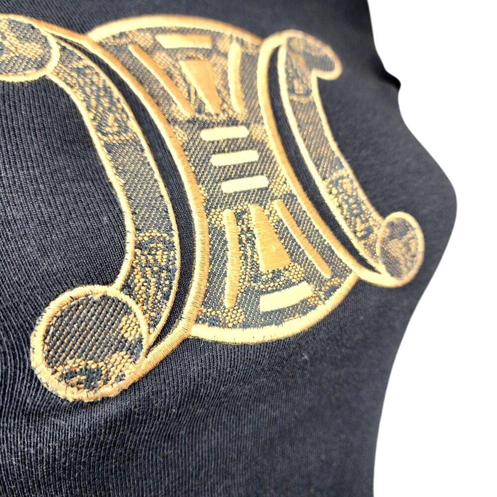 Céline navy blue Macadam Cotton Tee Size Small - Picture 8 of 15